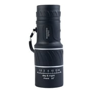 Monocular TelescopeTelescope 16x52 Monocular Focus Optics Zoom Telescope Day \u0026 Low Night Vision Monocular Binoculars for Kids Black